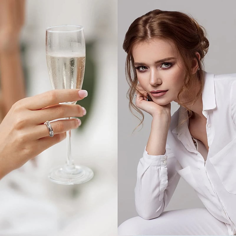 Sparkling Spinning Ring, Relieves Anxiety, Symbolizes Vows & Luck, Waterproof & Fade-Resistant💍