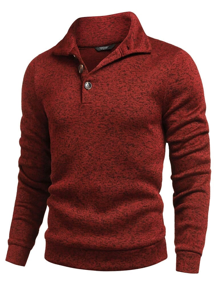 Men's  Fitted Long Sleeve Turtleneck Pullover Sweater