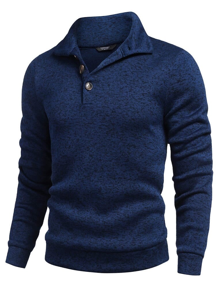 Men's  Fitted Long Sleeve Turtleneck Pullover Sweater