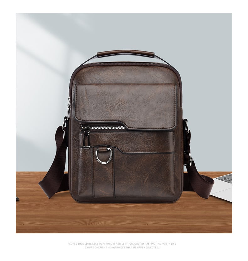 Men's PU Leather Crossbody Bag