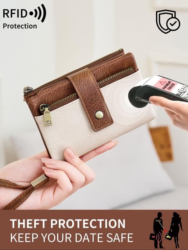 Women's RFID Blocking  Leather Wallet