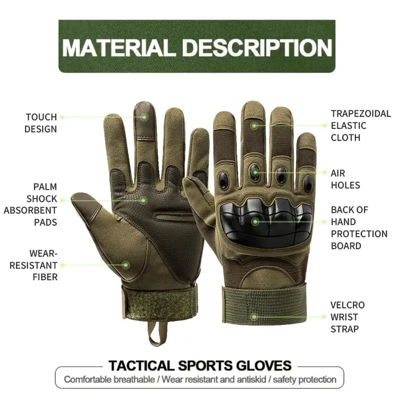 Tactical Full Finger Gloves