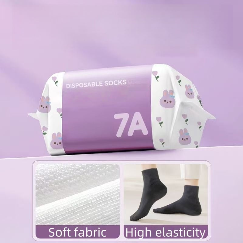 Unisex Disposable Travel Socks – 5 Pairs Pack