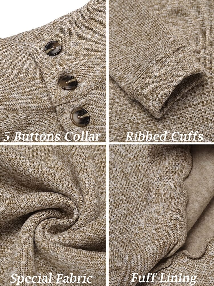 Men's  Fitted Long Sleeve Turtleneck Pullover Sweater