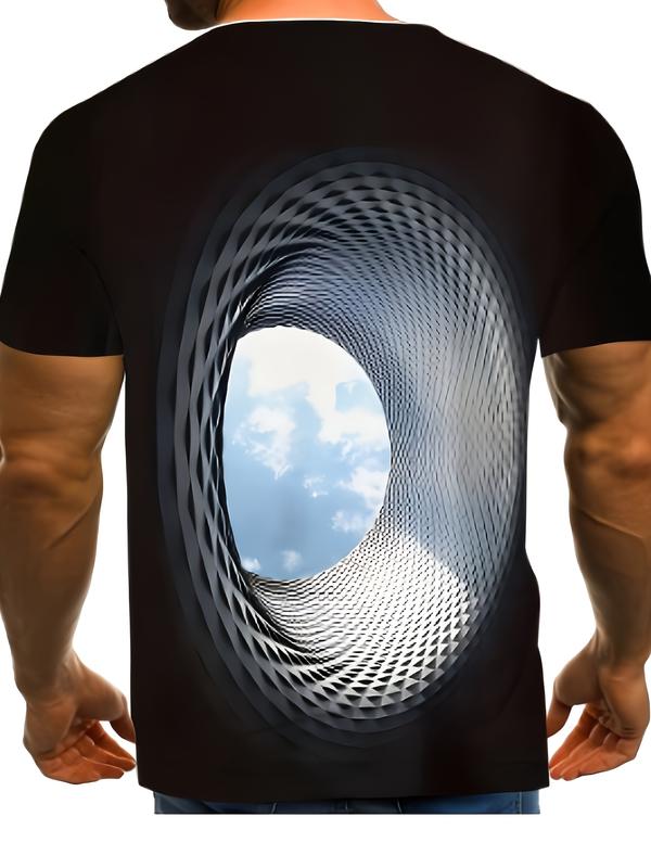 3D Digital Printing Fashion Trend Casual Men's Short-Sleeved T-shirt