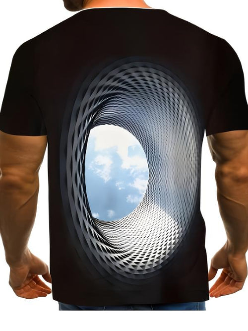 3D Digital Printing Fashion Trend Casual Men's Short-Sleeved T-shirt