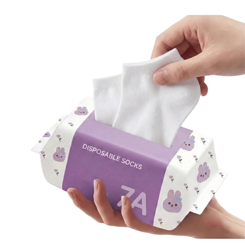 Unisex Disposable Travel Socks – 5 Pairs Pack