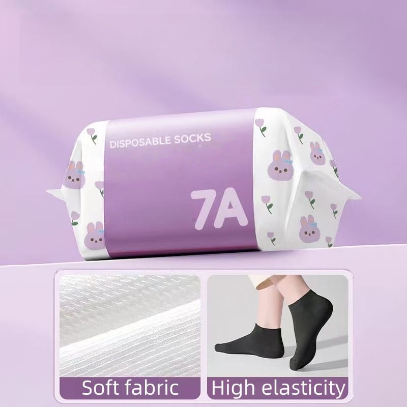 Unisex Disposable Travel Socks – 5 Pairs Pack