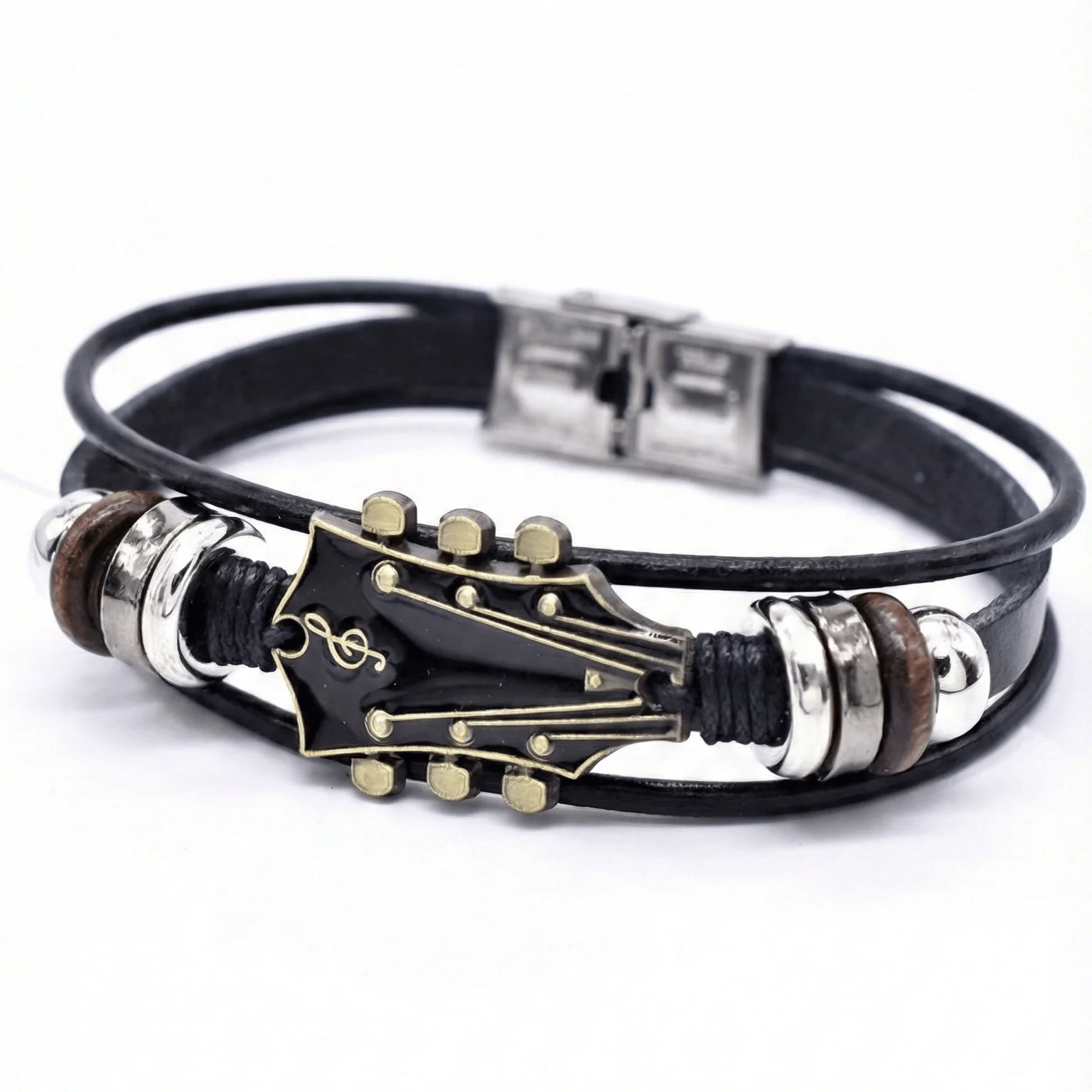 Premium SixStrings Leather Bracelet