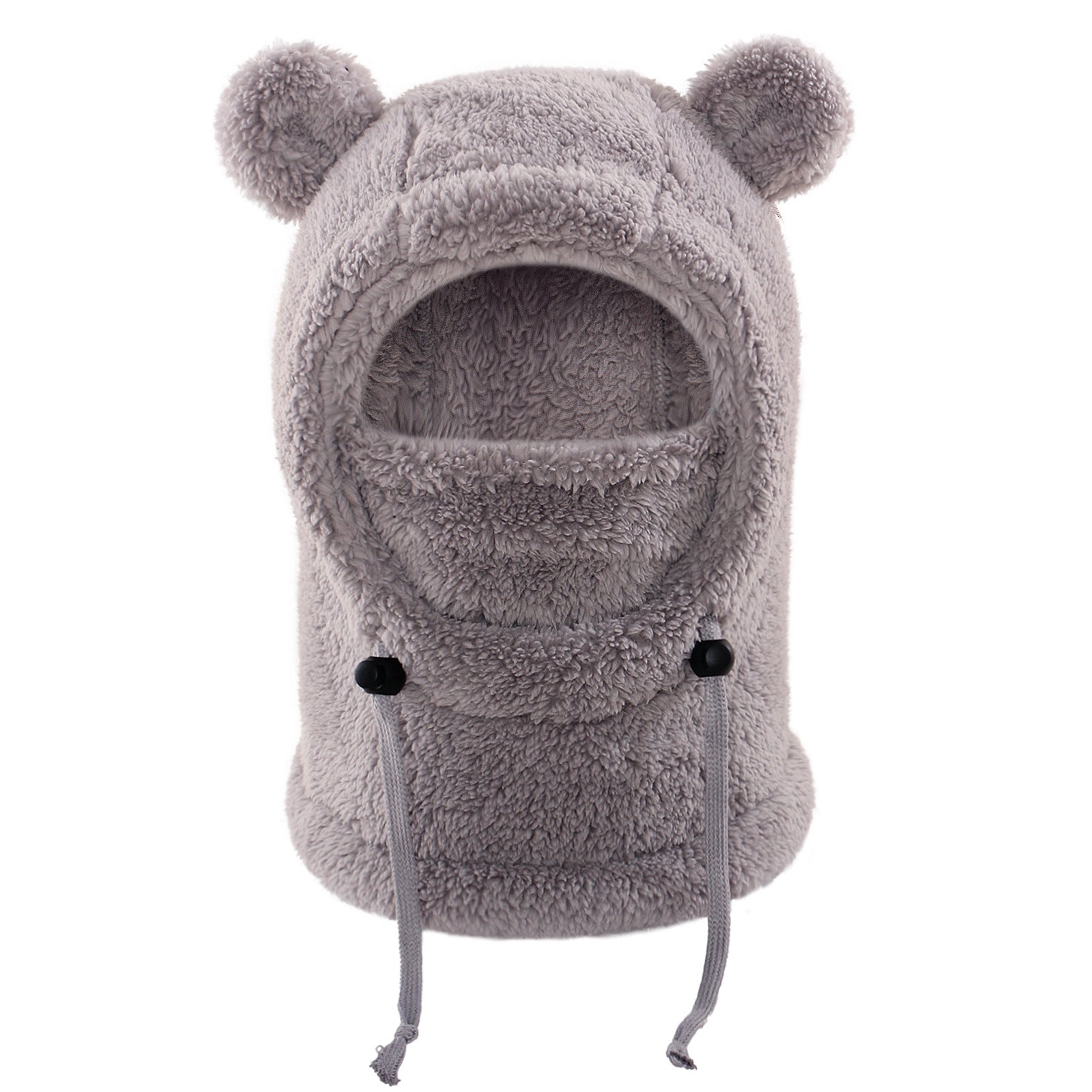 Winter Balaclava & Neck Warmer Hat - Windproof Thermal Kids Full Face Mask with Detachable Hood