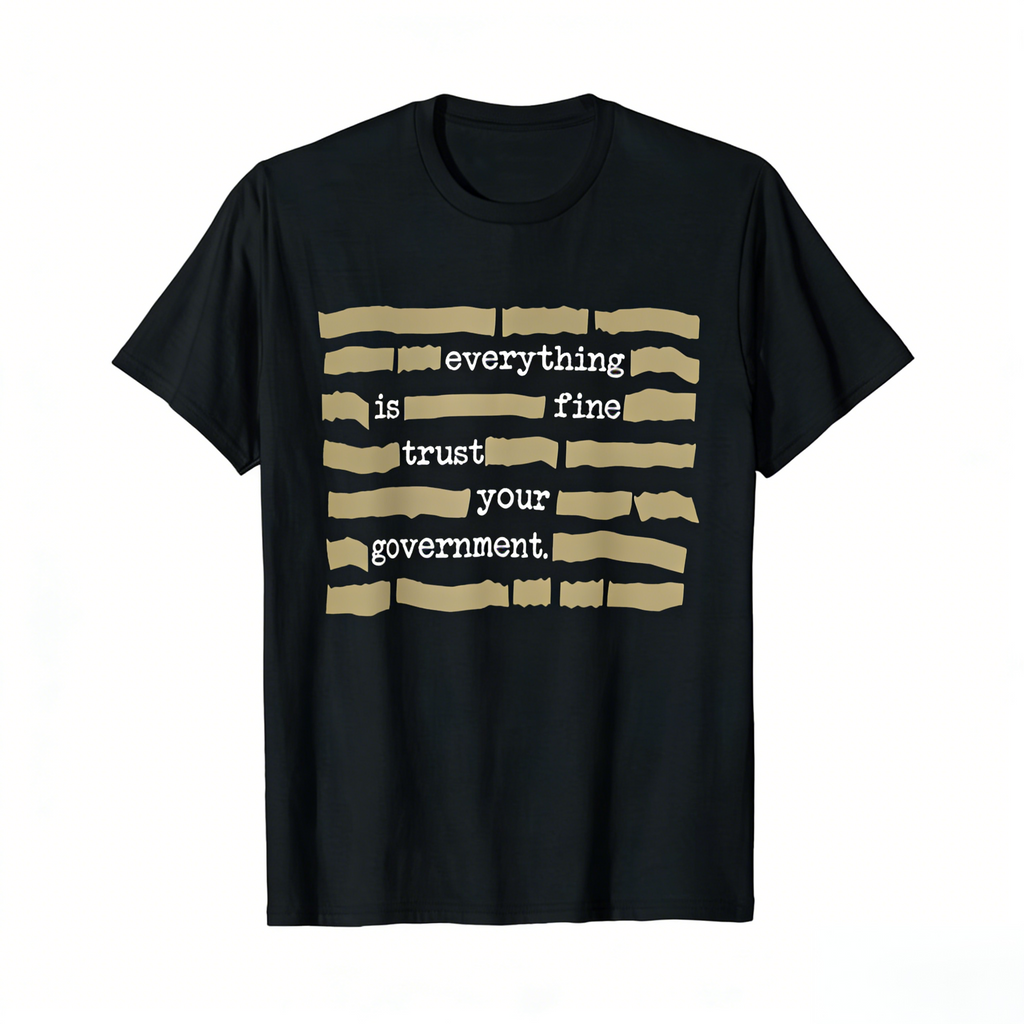 ''Everything Is Fine, Trust Your Government'' T-Shirt