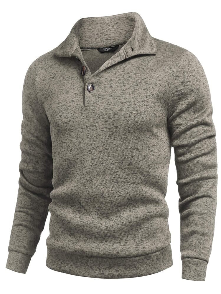 Men's  Fitted Long Sleeve Turtleneck Pullover Sweater