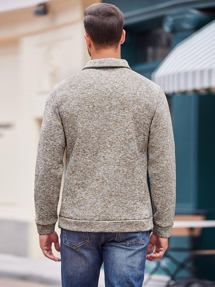 Men's  Fitted Long Sleeve Turtleneck Pullover Sweater