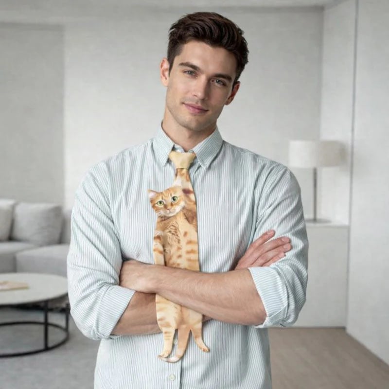 🐱 Cute Cat Tie
