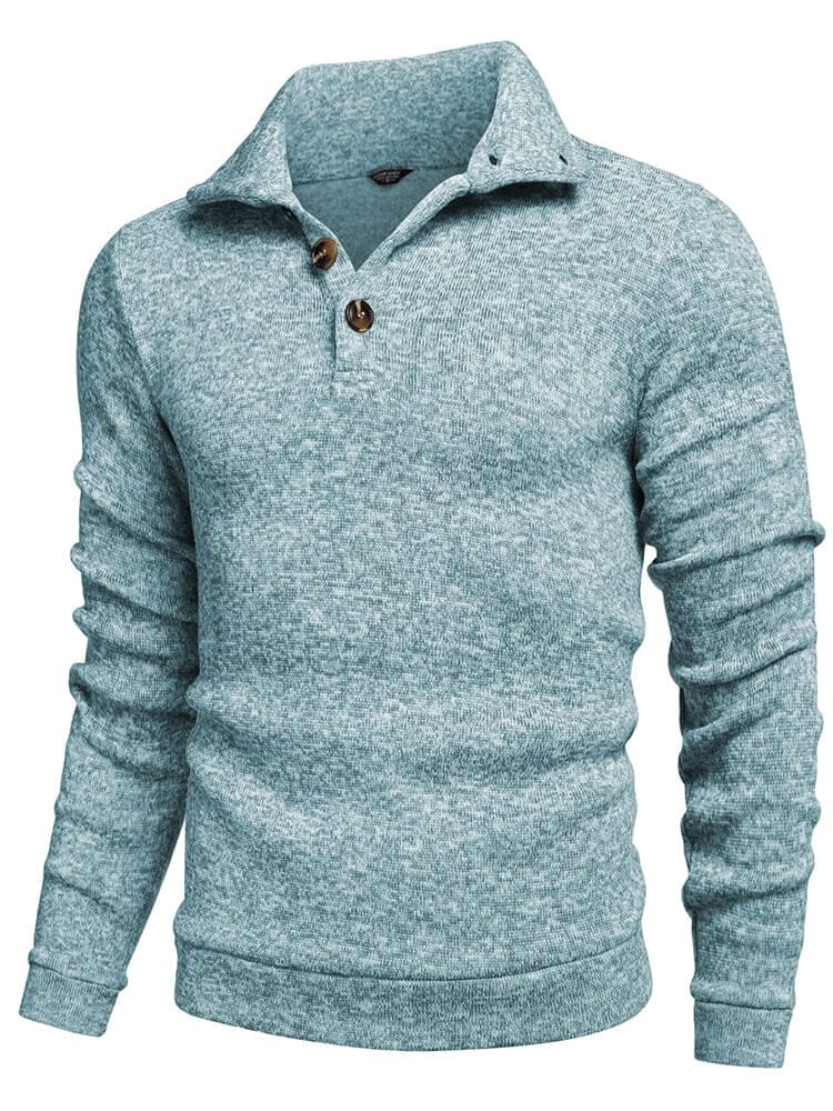Men's  Fitted Long Sleeve Turtleneck Pullover Sweater