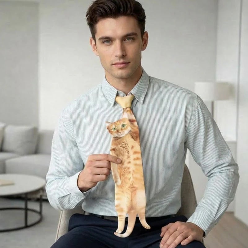🐱 Cute Cat Tie