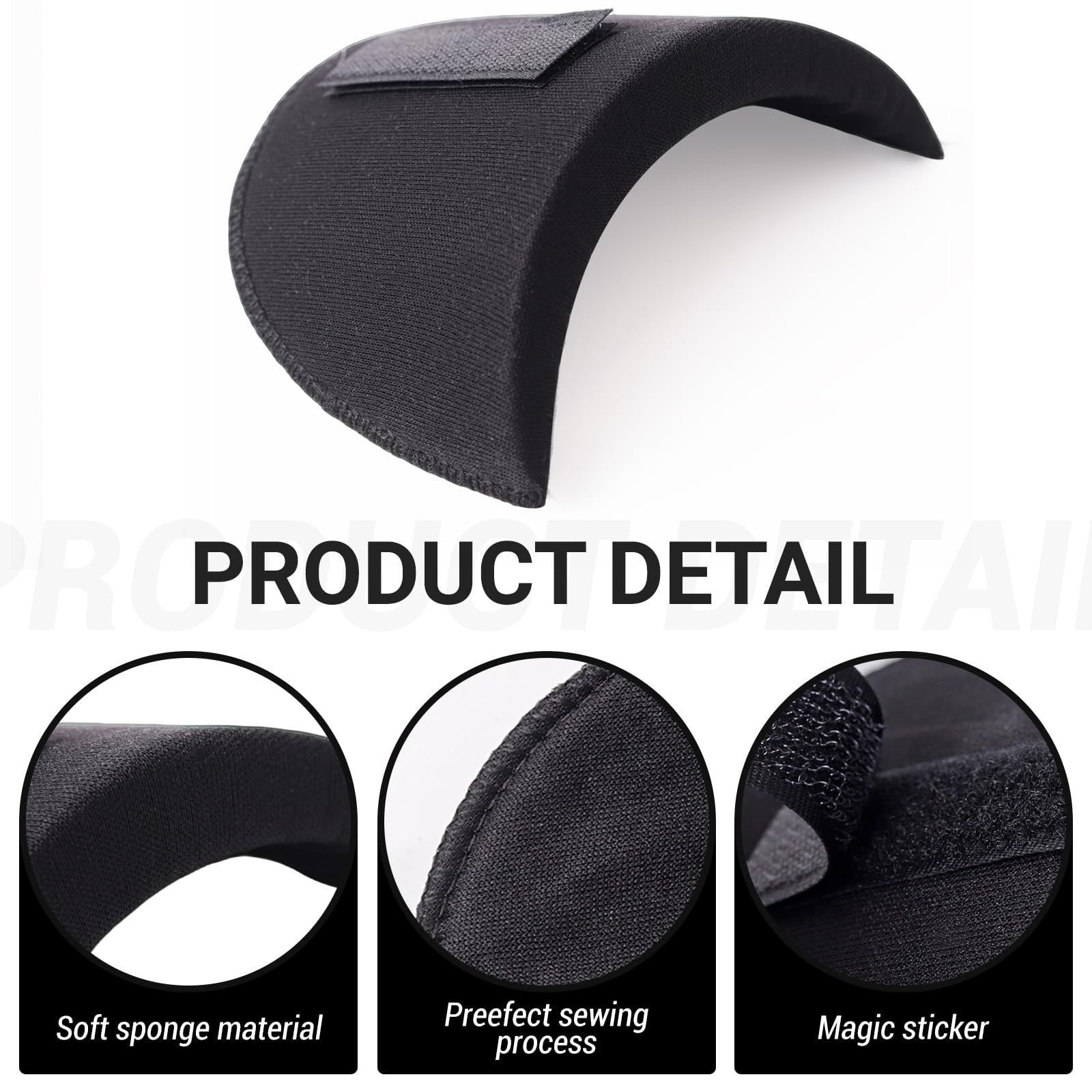 2 Pairs Set-in Shoulder Pads