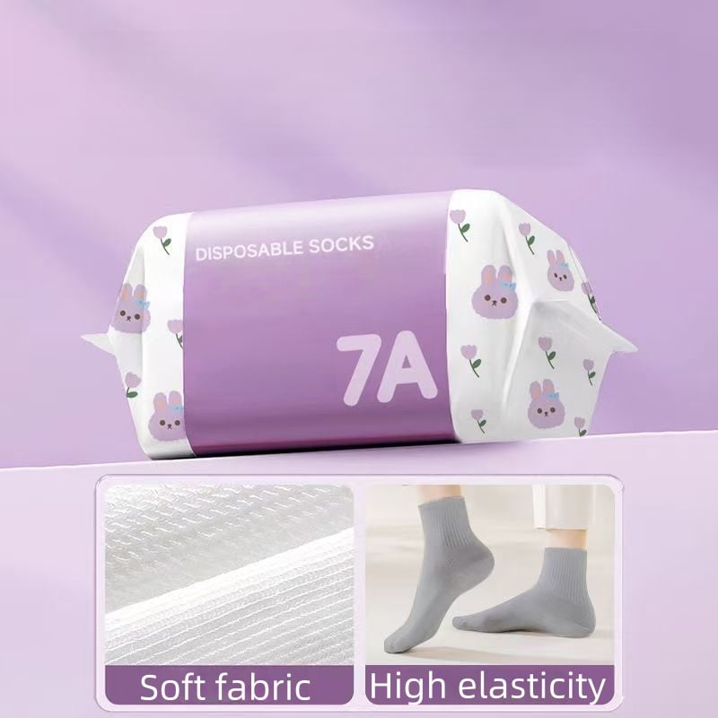 Unisex Disposable Travel Socks – 5 Pairs Pack