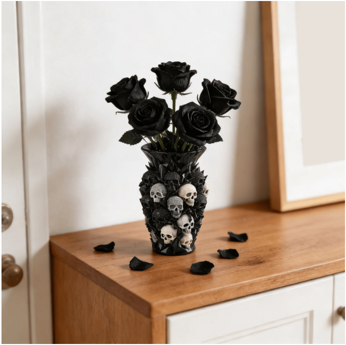 💀  Skull Vase – Where Darkness Meets Elegance ✨