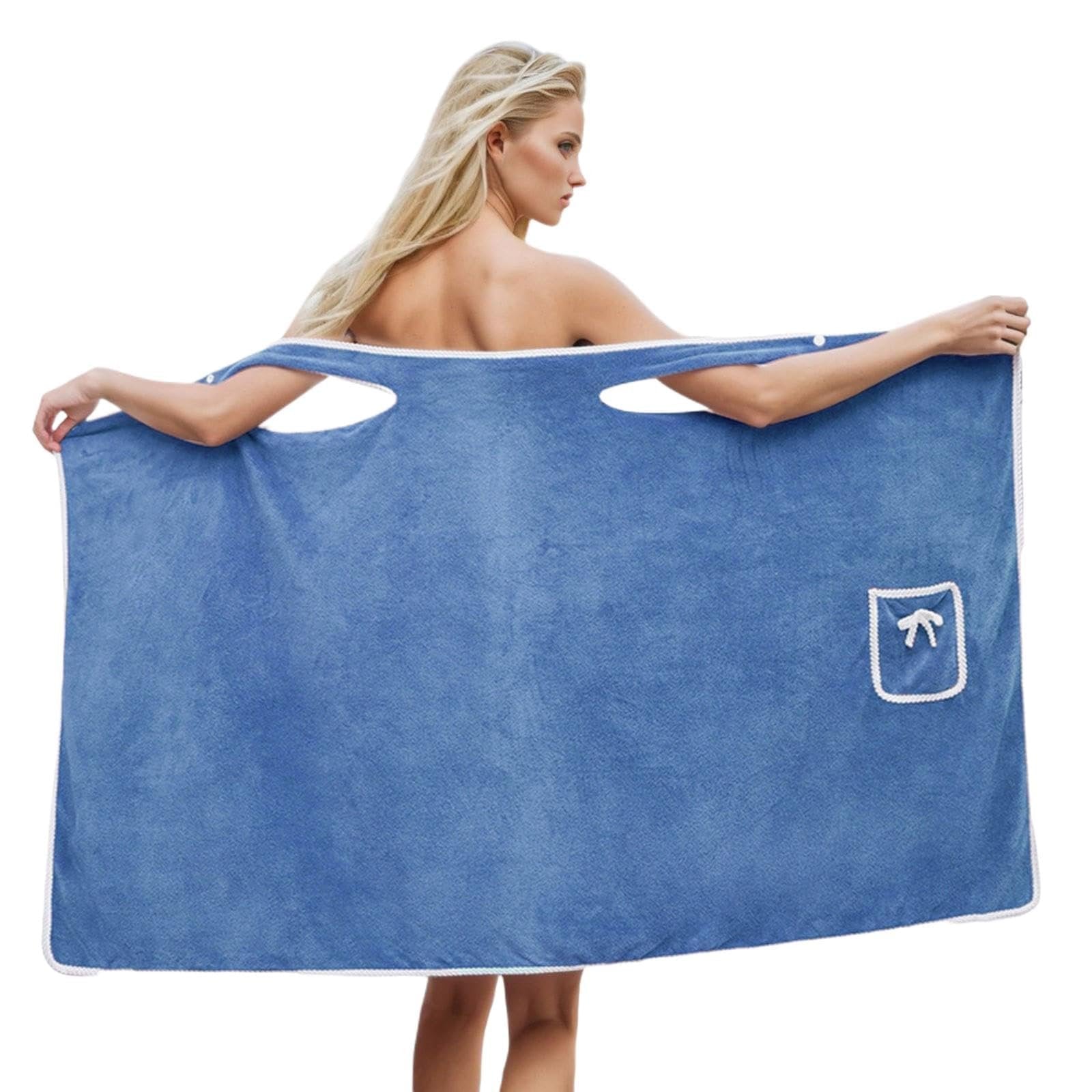 🏆 50K+ SOLD! ✨ Plus Size Women's Wearable Shower Skirt