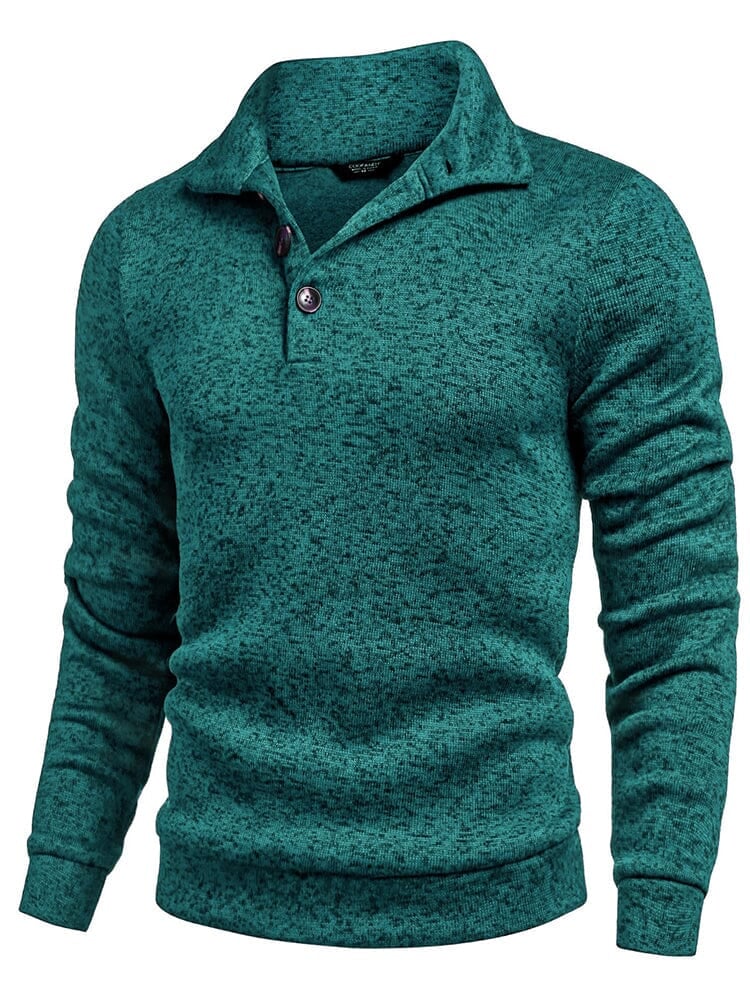 Men's  Fitted Long Sleeve Turtleneck Pullover Sweater