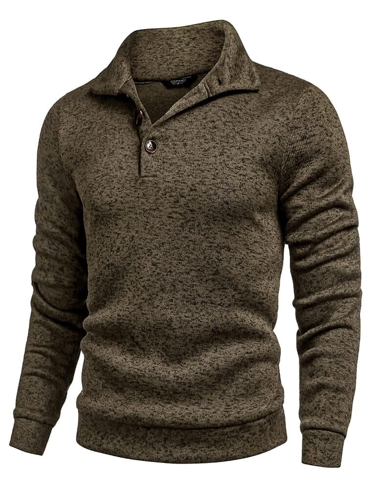 Men's  Fitted Long Sleeve Turtleneck Pullover Sweater