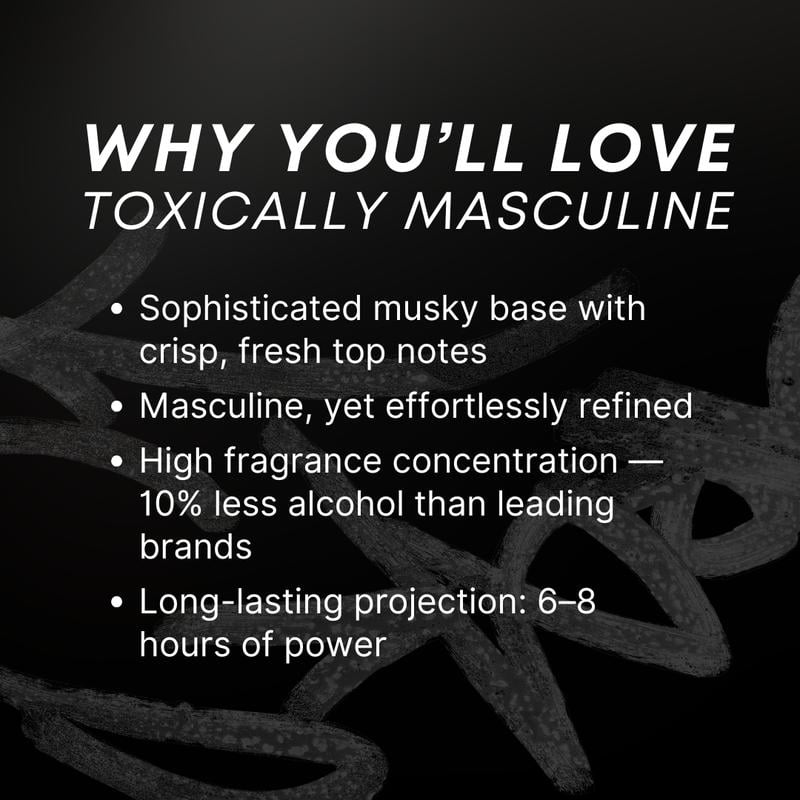 Toxically Masculine - Pheromone Infused Eau de Cologne (100 ml)