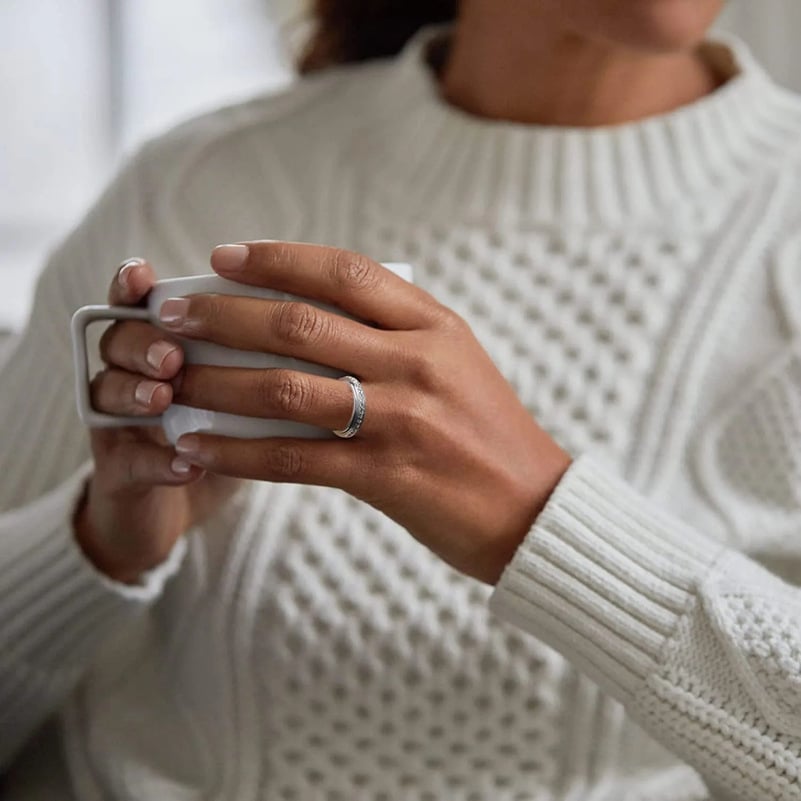 Sparkling Spinning Ring, Relieves Anxiety, Symbolizes Vows & Luck, Waterproof & Fade-Resistant💍