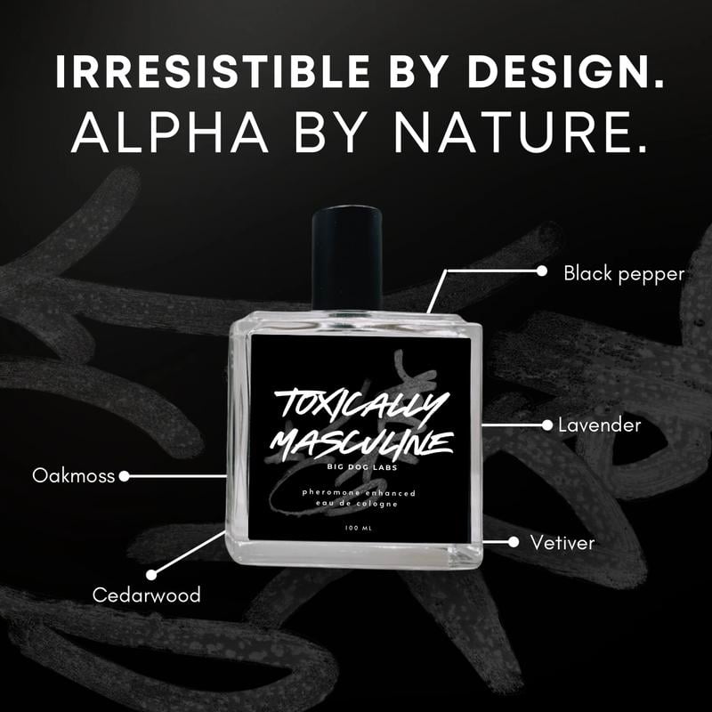 Toxically Masculine - Pheromone Infused Eau de Cologne (100 ml)