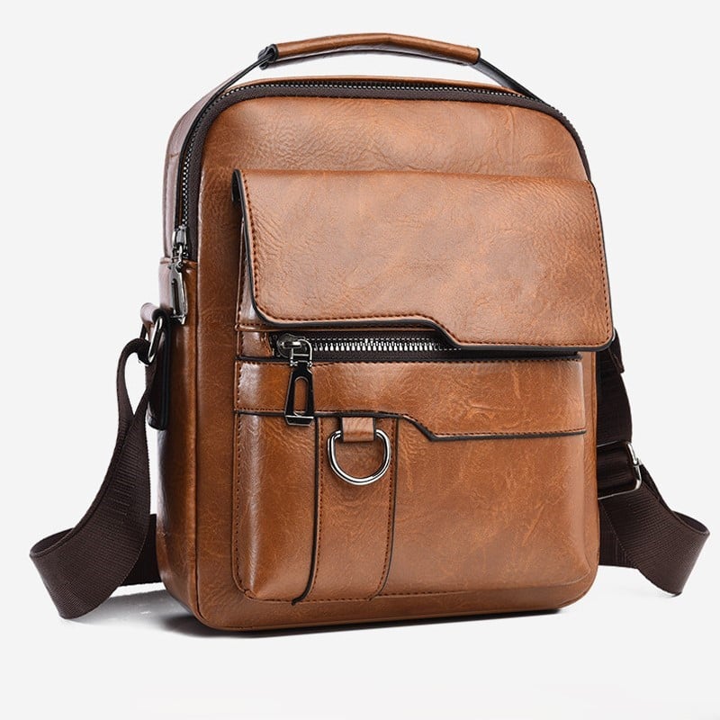 Men's PU Leather Crossbody Bag