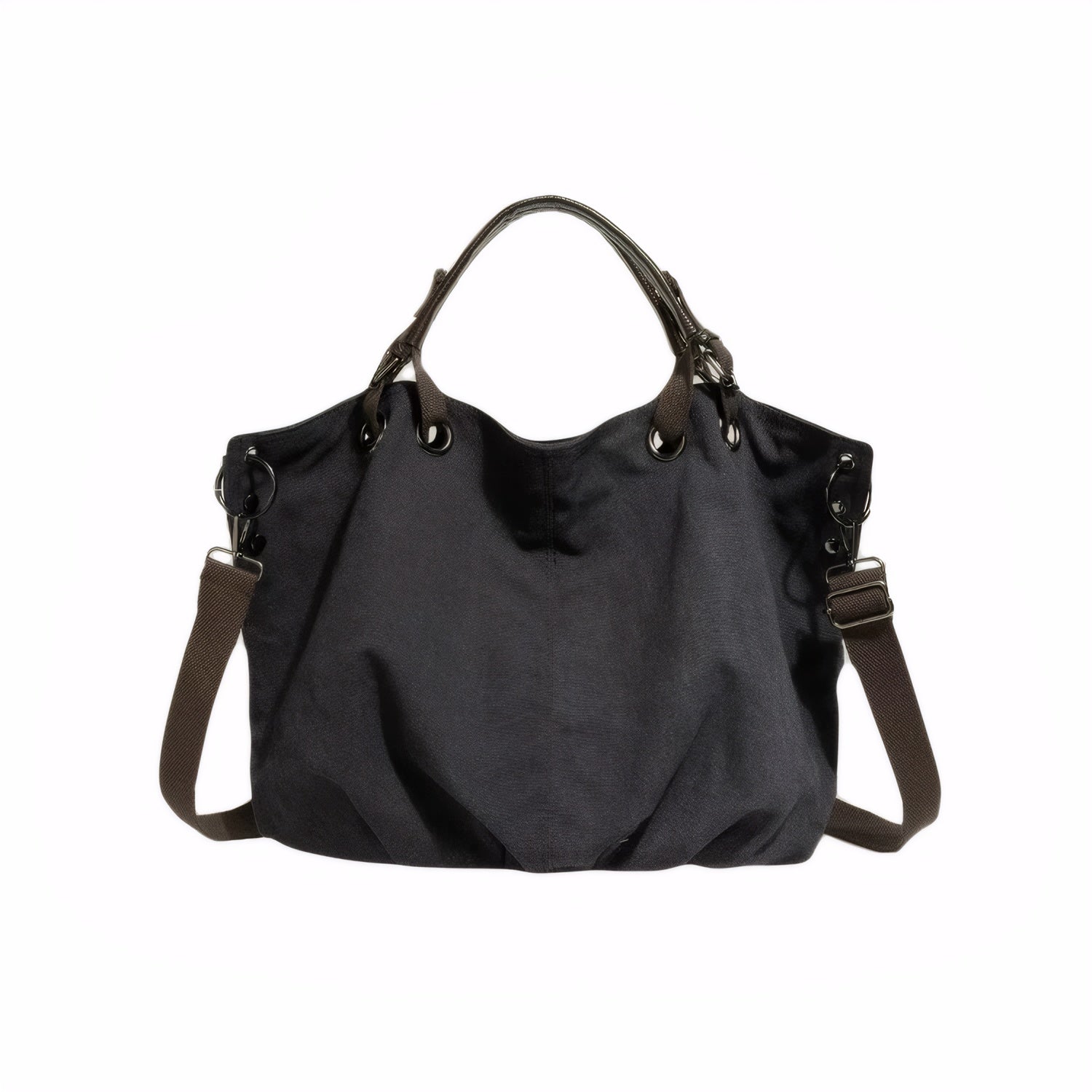 Vintage Canvas Tote Bag for Women Large Capacity Commuter Crossbody Handbag